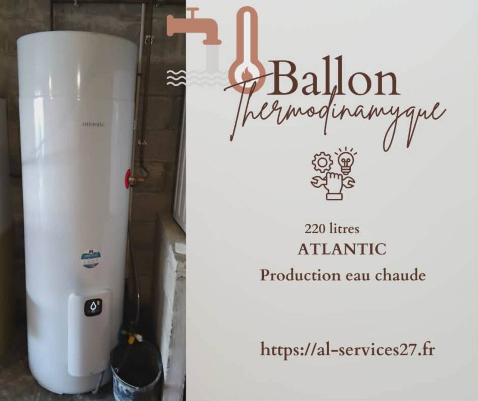 Installation de ballon thermodynamique à Fleury-sur-andelle